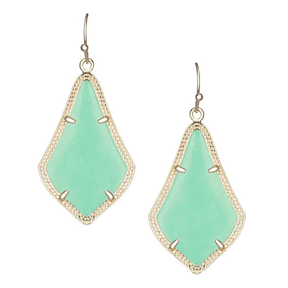 Kendra Scott mint green Alex earrings